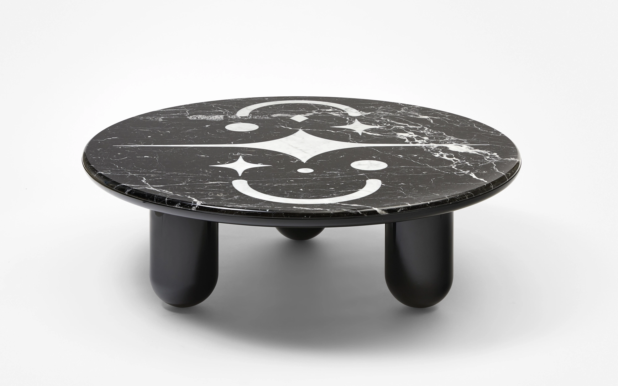 Hymy Round coffee table - Black & White - Jaime Hayon - ChromaticO.
